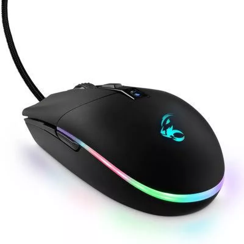 Žaidimų pelė MediaRange MRGS202 — dešiniarankė, optinė, 4000 DPI, 6 mygtukai, USB Type-A, juoda