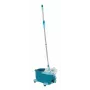 Valymo sistema Leifheit Clean Twist Mop Ergo mobile, vienos talpos, mėlyna, su šluoste ir ratukais