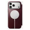 Mobiliojo telefono dėklas Nomad Modern Leather Folio, skirtas iPhone 17 Pro Max — oda, TPU, PC, aliuminis, bordo, 16 cm (6,3 colio)