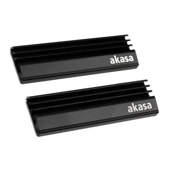 Akasa A-M2HS01-KT02 Kompiuterio aušinimo sistema Kietojo kūno diskų šilumos šalintuvas / radiatorius Juoda 1–2 (A-M2HS01-KT02)