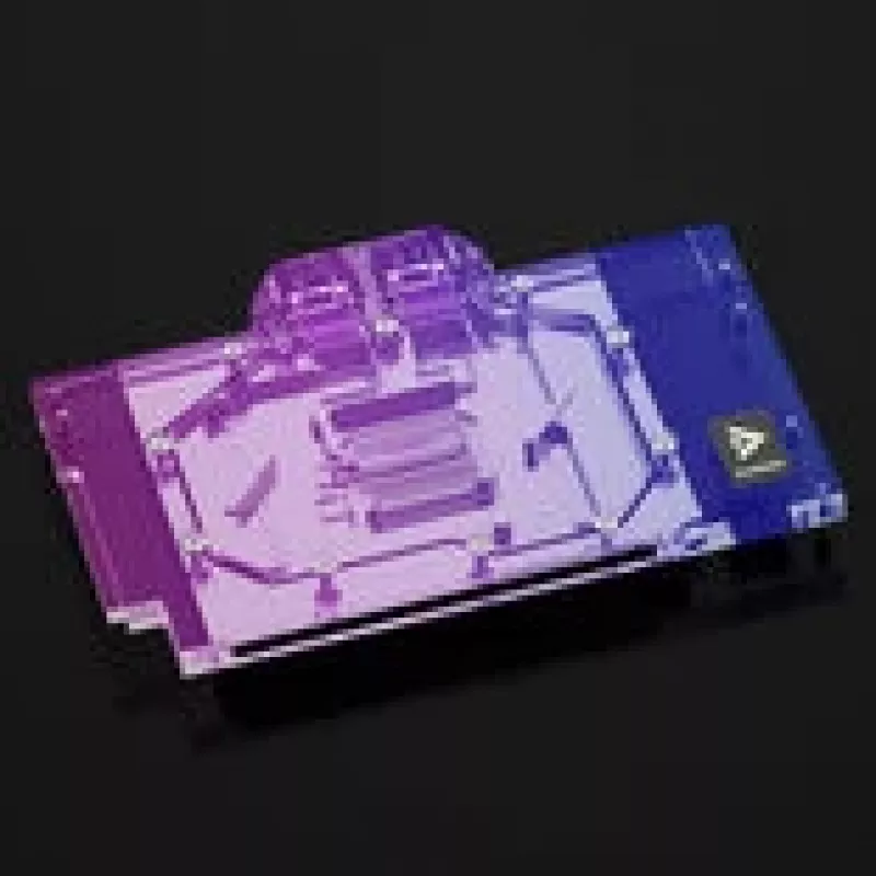 GPU vandens blokas Barrow, skirtas ASUS ROG TUF 5080 / 5070 Ti — juodas