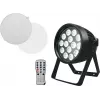 LED PAR šviestuvas EUROLITE 14x8W QCL — scenos PAR lempa, 14 šviesos diodų × 8 W, šalta balta / spalvų maišymas