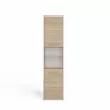 Vonios spintelė top e shop S40 SONOMA — Ąžuolo spalvos rėmas, laisvai pastatoma, 6 lentynos, 400×300×1700 mm