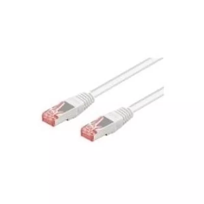 Wentronic Goobay CAT 6 komutacinis kabelis, S/FTP (PiMF), baltas, 50 m - LSZH be halogenų, varis (93510)