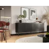SIENA komoda 200x40x75 matinis juodas