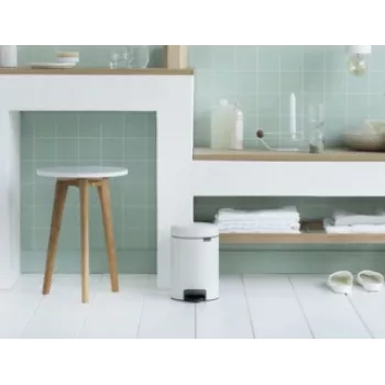 Brabantia 112126 šiukšlių dėžė 3 l apvali balta (11 21 26)
