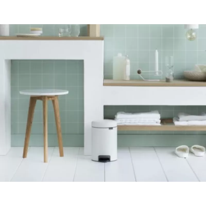 Brabantia 112126 šiukšlių dėžė 3 l apvali balta (11 21 26)