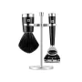 ZWILLING CLASSIC 3 dalių skutimosi rinkinys su rankiniu skustuvu, šepetėliu ir laikikliu - juodas