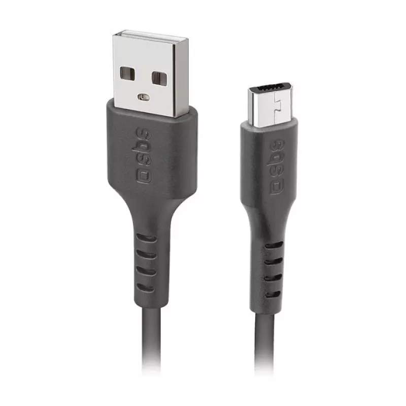 SBS TECABLEMICRO2K 2m USB A Mikro USB B Vyriškas Vyriškas Juodas USB Kabelis (TEKabelMICRO2K)