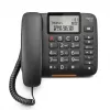 Analoginis telefonas Gigaset DL380 su skambintojo ID, laidinis ragelis, juodas