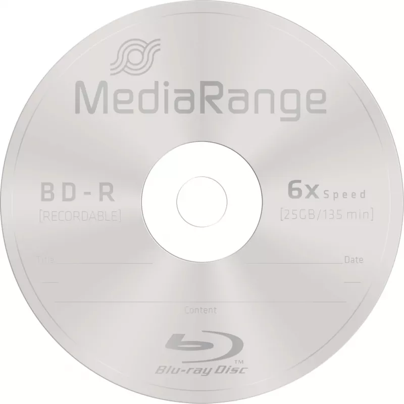 BD-R tuščiasis diskas MediaRange MR514 25 GB 25 vnt.