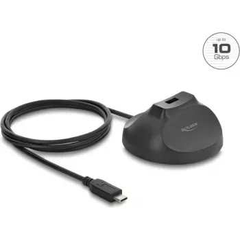 DELOCK magnetinis stovas USB Type-A lizdas į USB Type-C kištuką 10 Gbps prijungimo kabelis 1,2 m (64365)