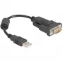 DeLOCK adapteris USB 2.0 Type-A į RS-232 nuoseklųjį prievadą D-Sub 9 kontaktų kištukas 0,25 m