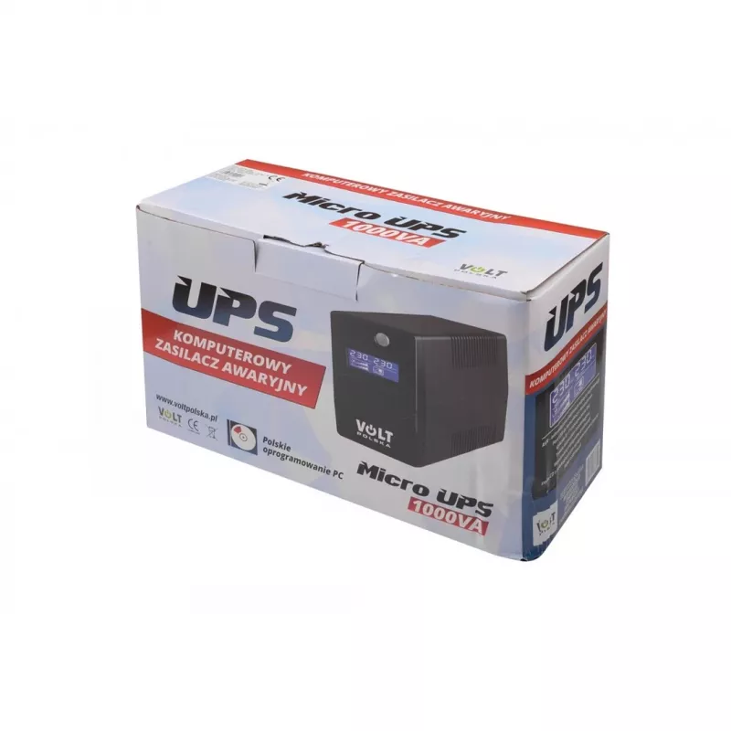 UPS NUTRAUKIAMAS MAITINIMO ŠALTINIS VOLT POLSKA MICRO 1000VA 600W 1x9ah