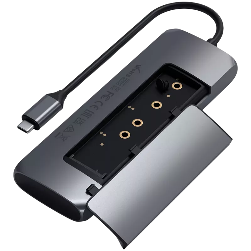 SATECHI USB-C M.2 NVMe / SATA SSD korpusas