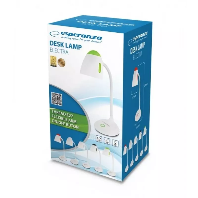 Esperanza ELD110W stalinė lempa E27 12 W LED balta