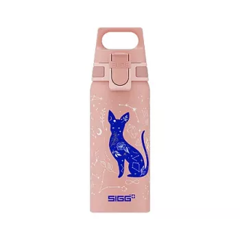 Aliuminis geriamasis butelis Sigg 6005.10 — 600 ml, 7,1 cm skersmuo, 145 g, mėlynas / rožinis