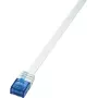 Logilink SlimLine - komutacinis kabelis - RJ-45 (M) - RJ-45 (M) - 1 m - UTP - CAT 6 - Balta (CF2031U)