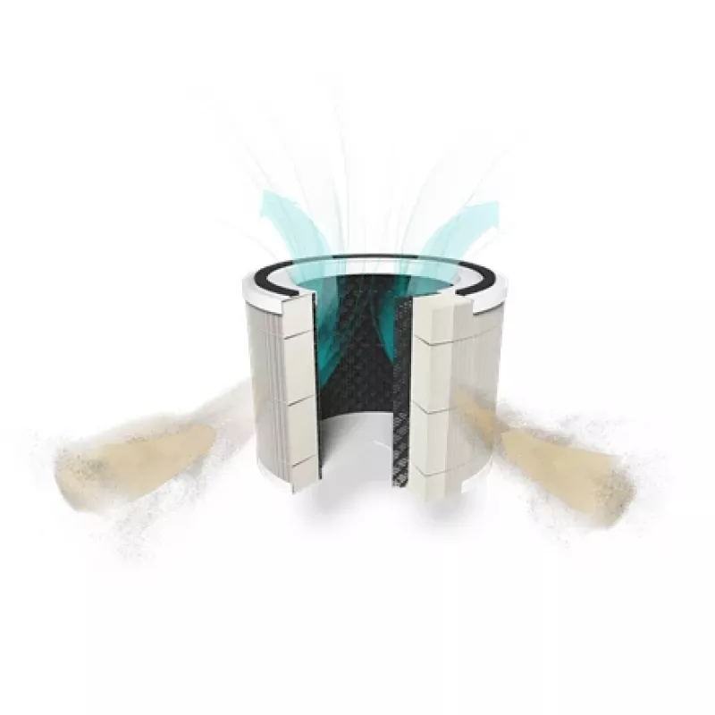Duux | HEPA+anglies filtras, skirtas Bright Air Purifier | Tinka Sphere oro valytuvui (DXPU06 arba DXPU07) | Baltas