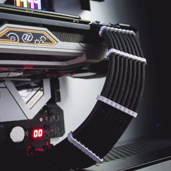 CableMod PRO Bridged kabelis Comb Kit - balta (CM-COM-BKIT-PBPW-R)