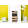 Telefono dėklas Man and Wood, skirtas iPhone 7/8 — balta su juoda juodmedžio apdaila