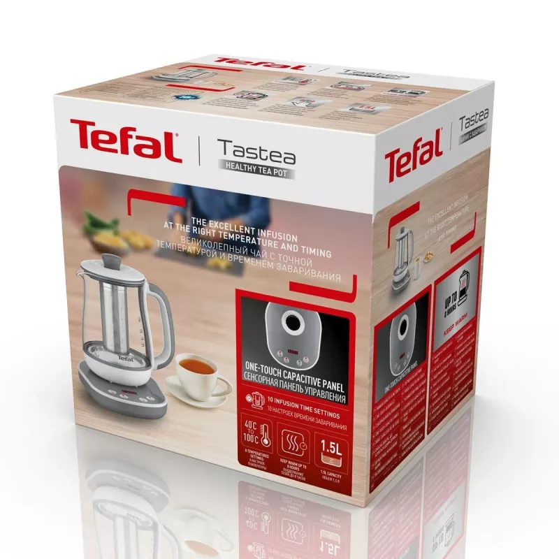 Tefal BJ551B10 arbatos ruošimo aparatas 1,5 l 1430 W pilkas, baltas