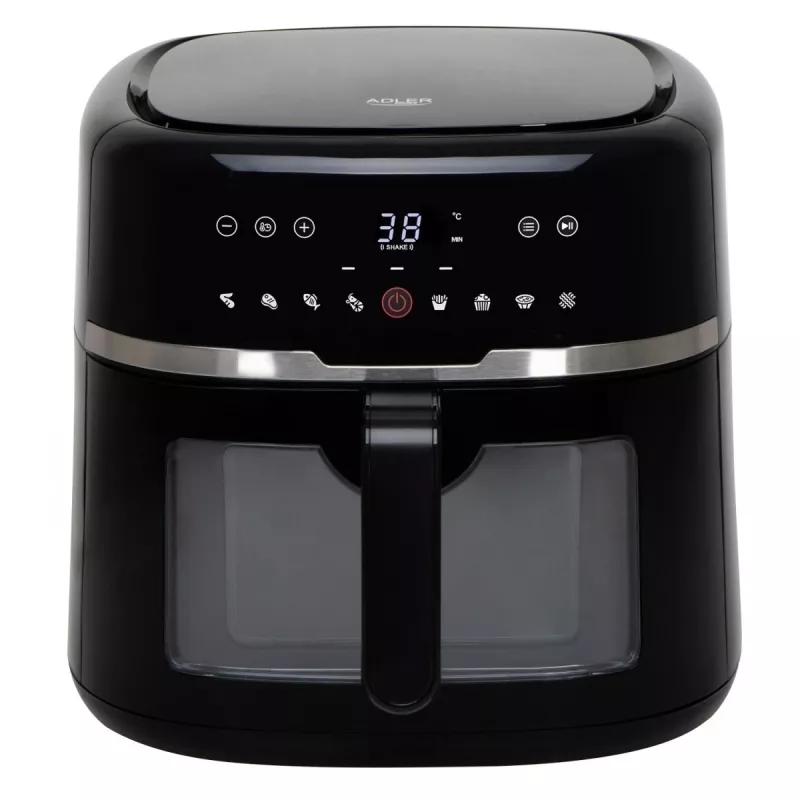 Elektrinis virdulys Adler AD 6318, 1,7 l, 2200 W, LED ekranas, 9 programos, juodas