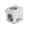 Maitinimo kištuko adapteris Type F DeLOCK 11496 2 USB prievadai 5V 2.4A 3A