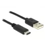 USB laidas „DeLOCK“ 0,5 m USB 2.0-A į USB 2.0-C
