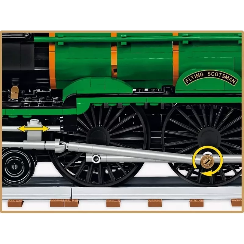 Cobi Building Blocks Train Flying Scotsman modelis COBI-6292 1:48 mastelio, konstruktorius