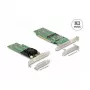 DeLOCK PCI Express x16 kortelė į 4 x vidinius NVMe M.2 Key M – mažo profilio formos faktorius