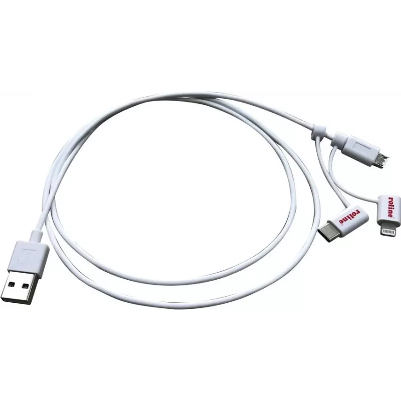 ROLINE 11.02.8329 USB kabelis 1 m USB 2.0 USB A Micro-USB B Baltas (11.02.8329)