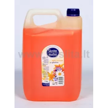 Skystas muilas su glicerinu, gėlių kvapo, 5 l
