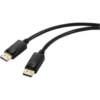 „Renkforce DisplayPort“ jungiamasis laidas, DisplayPort kištukas, DisplayPort kištukas, 2,00 m, juodas, DisplayPort laidas (RF-5771514)