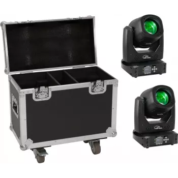 LED šviesos komplektas EUROLITE TMH-B90 2x su transportavimo dėklu ir ratukais