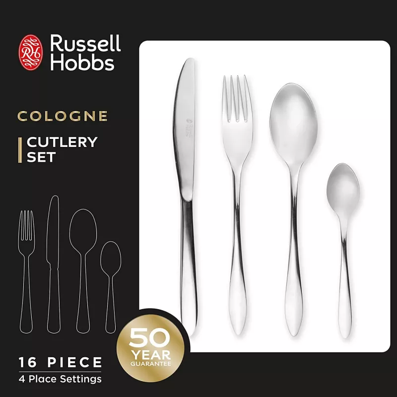 Stalo įrankių rinkinys Russell Hobbs RH02221EU7 16 dalių nerūdijantis plienas