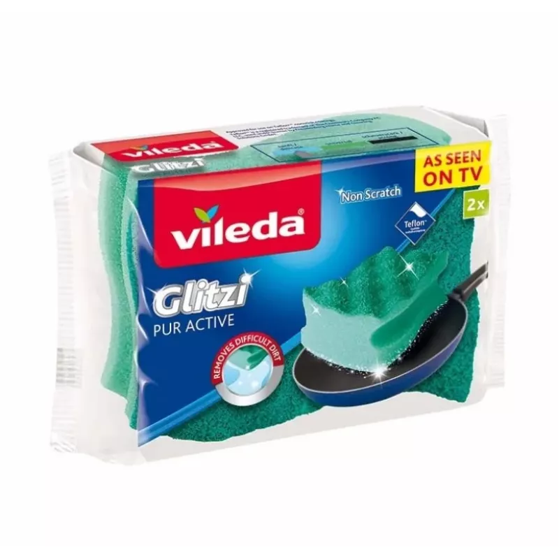Profiluota kempinė šveistukas Vileda Pur Active 2 vnt.