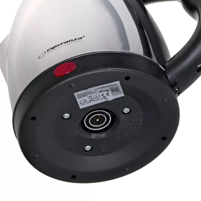 Elektrinis virdulys ESPERANZA 1,0 L nerūdijantis plienas ir plastikas, 1350 W, belaidis, automatinis išjungimas