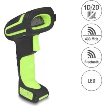 Brūkšninių kodų skaitytuvas DELOCK 90588 1D/2D Bluetooth 433 MHz nešiojamasis skaitytuvas