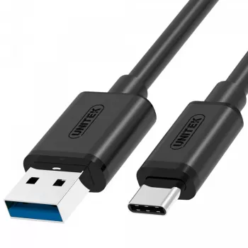 UNITEK Y-C474BK USB kabelis USB 3.2 Gen 1 (3.1 Gen 1) 1 m USB A USB C Juoda