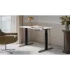 Elektrinis aukščio reguliavimo stalas cama meble MOON 121x67x72–120 cm, stačiakampis medžio drožlių plokštės viršus, 100–240 V