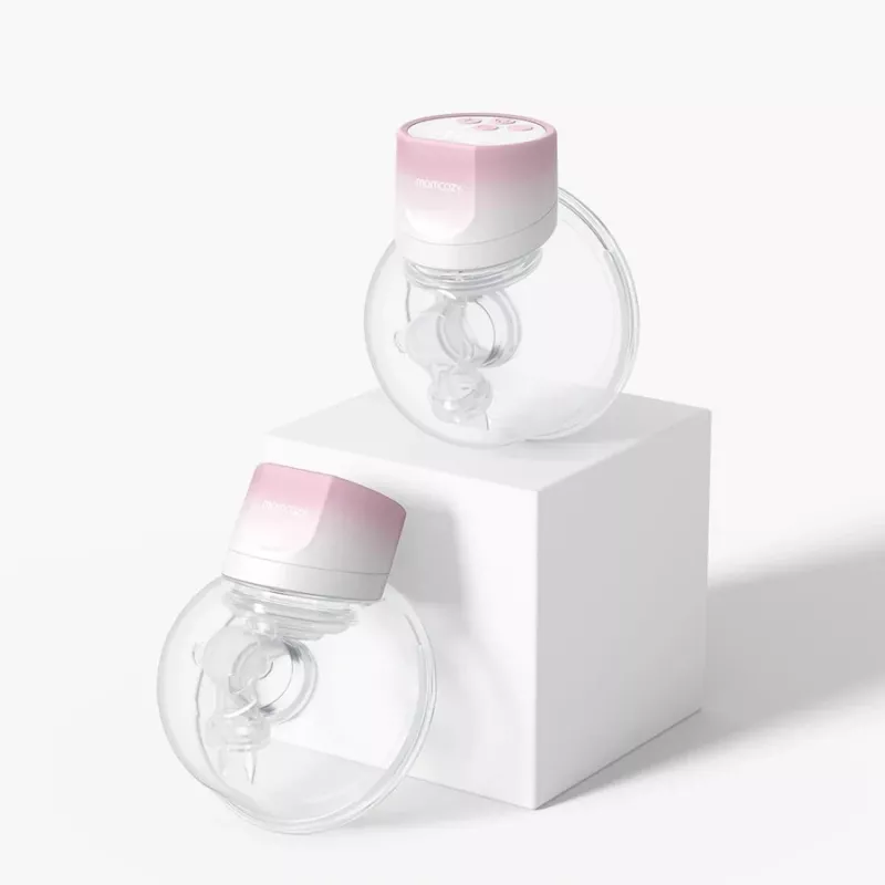 Momcozy S12 Pro dvigubas elektrinis krūties siurblys, rožinis, 180 ml