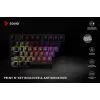 Savio Phenix SAVGK-RED klaviatūra, skirta žaidimams, USB, RF belaidė, Bluetooth, QWERTY