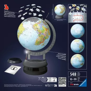 Ravensburger 3D dėlionė gaublys su šviesa