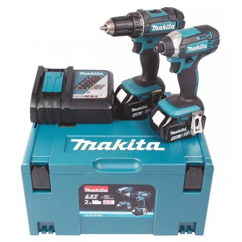 „Makita“ belaidžių gręžtuvų rinkinys, 18 V, DLX2127MJ