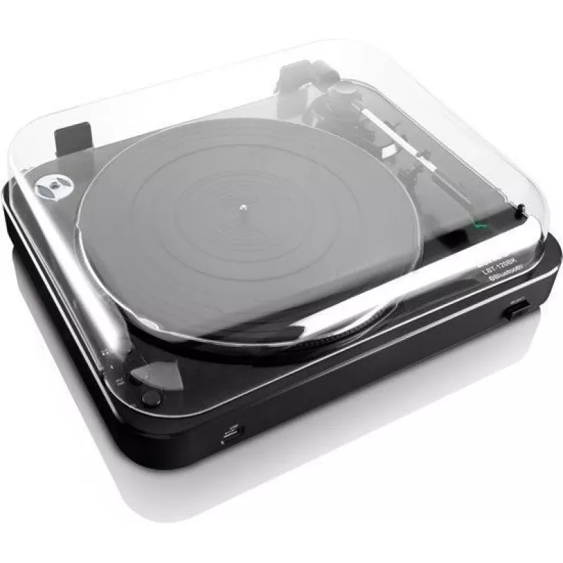 Belt-drive audio turntable Lenco LBT-120BK Juoda Semi Automatic