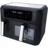 Dual Air Fryer HF 9500 DUO (juoda, 2.400 W, 2 krepšiai 6 l + 3,5 l)