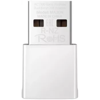 Tinklo USB adapteris MERCUSYS MA30N — Dviejų dažnių „Wi‑Fi“ (2,4/5 GHz), 400/867 Mbps, USB 2.0, vidinė antena, baltas