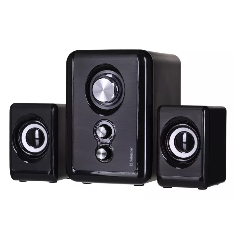 DEFENDER garsiakalbis V11 11 W laidinis 2.1 stalinis palydovinis garsiakalbis, USB 5 V, juodas