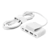 USB-C tipo koncentratorius Belkin BUZ001bt2MWHB7 2 m baltas